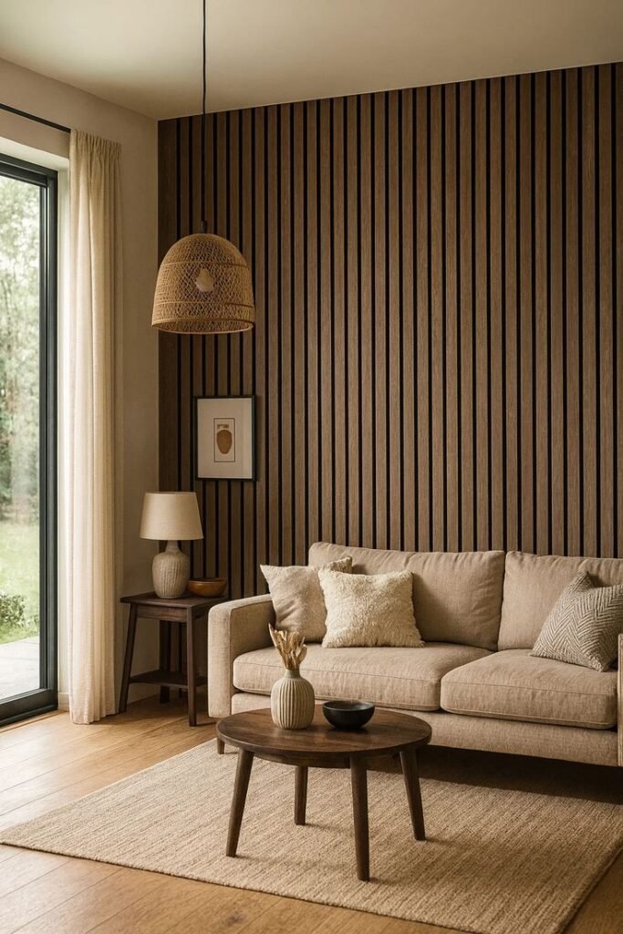  Model Wall Panel Slat Kayu Modern