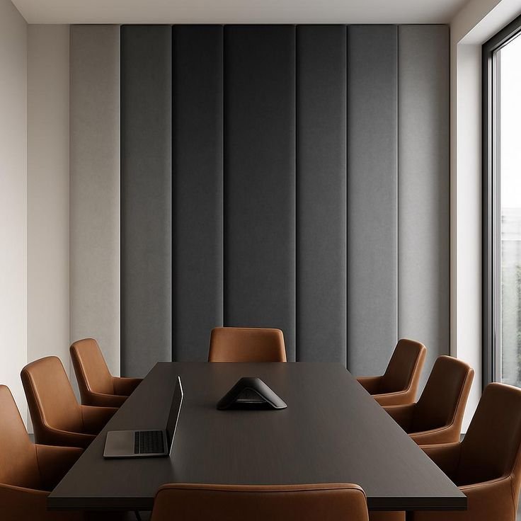 Wall Panel Ruang Meeting Panel Monokrom Kontras