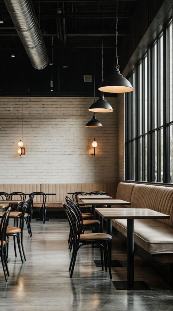  Model Coffee Industrial Seating Area