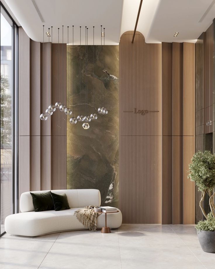 Model Wall Panel Ruang Lobby Hotel