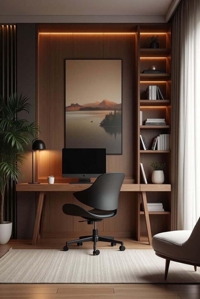 Wall Panel Kayu Natural Modern