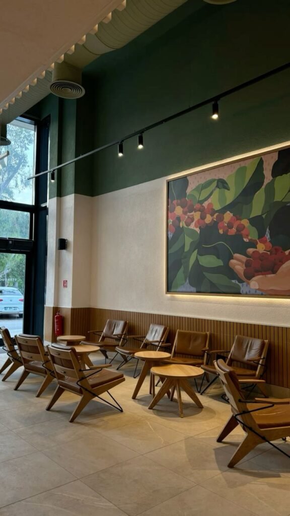 Wall Panel Kafe Minimalis Tekstur Halus