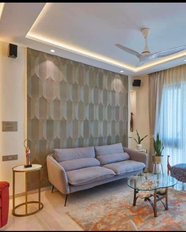 4 Ide Model Wall Panel Ruang Tamu Modern
