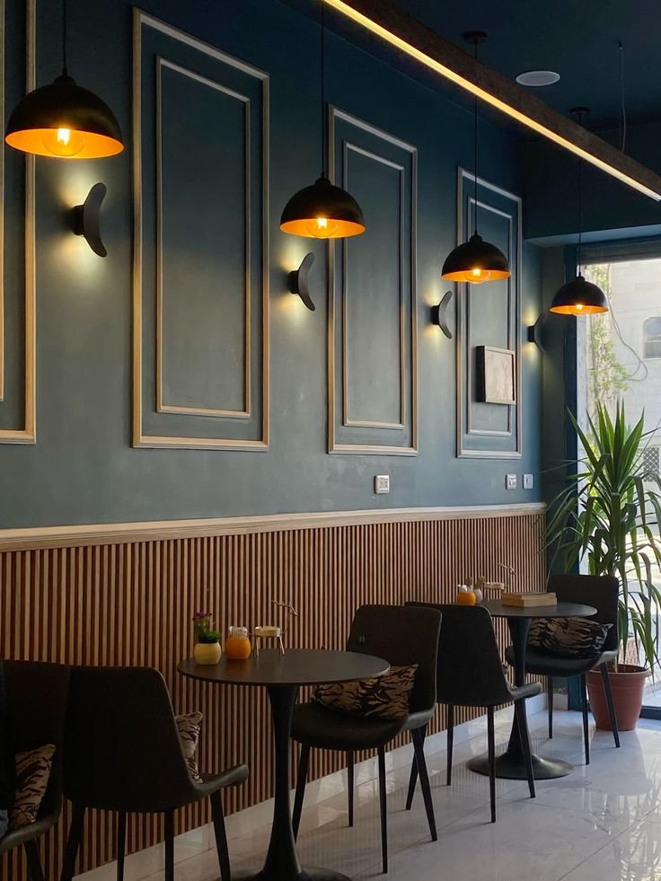 4 Ide Model Wall Panel Ruang Restoran Modern