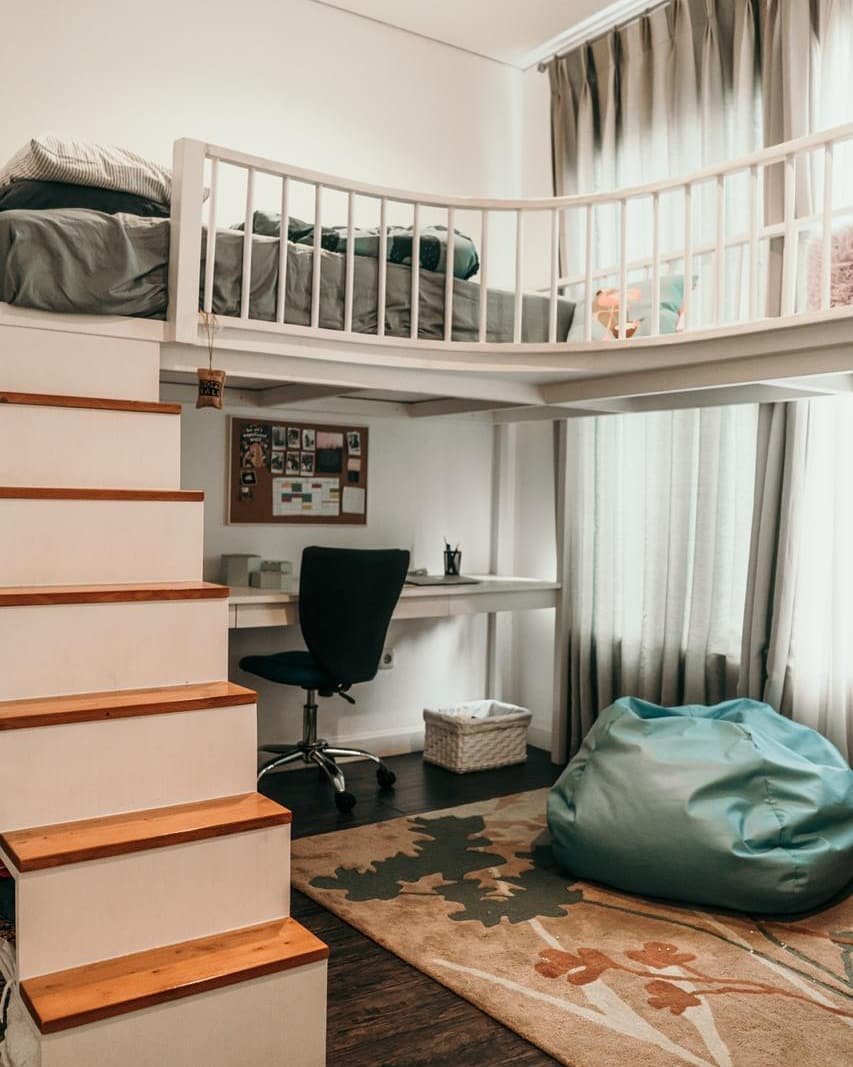 Mezzanine Kamar Dengan Ruang Kerja